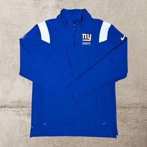 New York Giants Nike Sideline Coach Pullover Men's Small NFL 1/4 Zip Performance